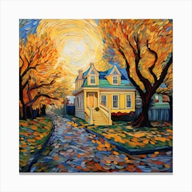 Autumn House Canvas Print