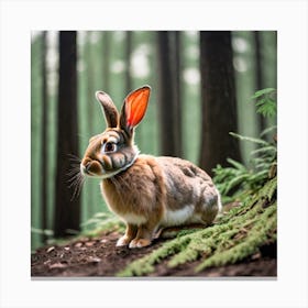 Rabbit In The Forest 140 Canvas Print