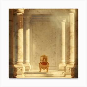 Throne Stock Videos & Royalty-Free Footage Canvas Print