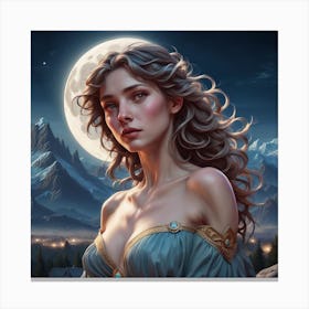 Full Moon Canvas Print