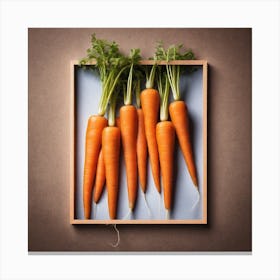 Carrots In A Frame 31 Canvas Print