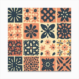 Mexican Tile Pattern Canvas Print