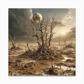 Dead Trees In The Desert 2 Canvas Print