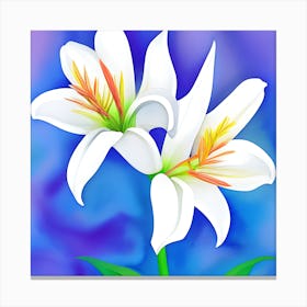 White Lilly 6 Canvas Print