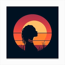 Sunset Silhouette 6 Canvas Print