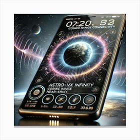 A Futuristic Smartphone, Astro Vx Infinity, Showca 3 Canvas Print