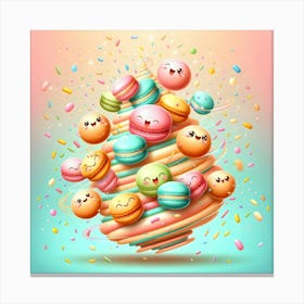 Macarons 3 Canvas Print