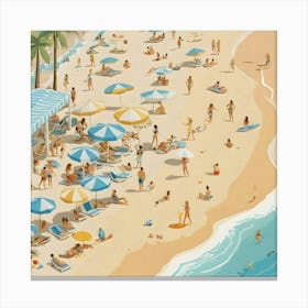 Day At The Beach Canvas Print