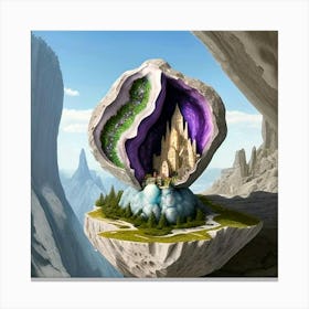 living in a geode Canvas Print