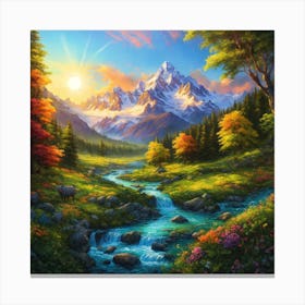 Mountain Stream 5 Canvas Print