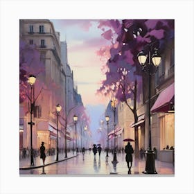 Paris At Night 1 Canvas Print