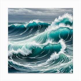 Ocean Waves 4 Canvas Print