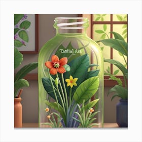 Style Botanical Illustration In Colored Pencil 7 Canvas Print