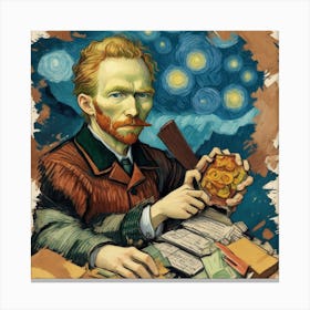Dreamshaper V6 Van Gogh Thumbnail For Tiktok 0 Canvas Print