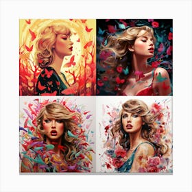 Taylor Swift Modern Portraits Canvas Print