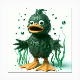 Duck Creature from the Black lagoon 4 Canvas Print