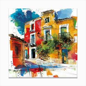 Of A House In Spain Canvas Print