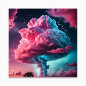 Atomic Cloud Canvas Print