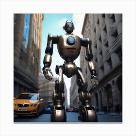 Futuristic Robot 45 Canvas Print