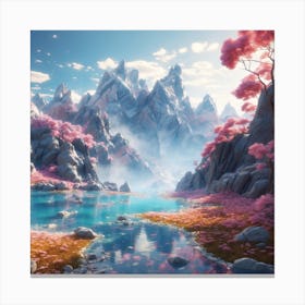 A Raytraced World 3 Canvas Print