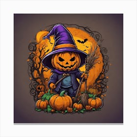Halloween Pumpkin 4 Canvas Print