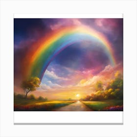 Rainbow In The Sky Canvas Print