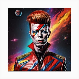 Pop Icon David Bowie Retro Music Poster Canvas Print