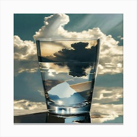 vaso cristal Canvas Print