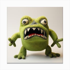 Angry Frog Canvas Print