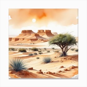 Desert Landscape 128 Canvas Print
