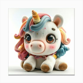 Unicorn Stuffed Animal 2 Canvas Print