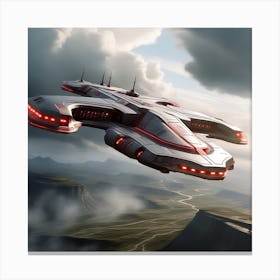 Spaceship 77 Canvas Print