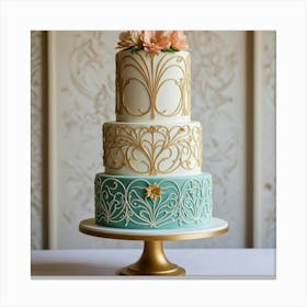 Victorian Wedding Cake Canvas Print