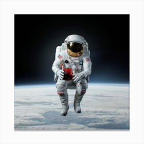 Astronaut In Space - Astronaut Stock Videos & Royalty-Free Footage Canvas Print