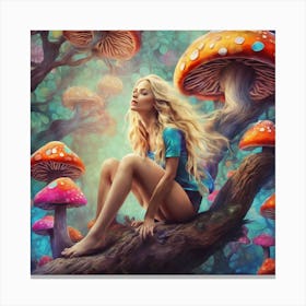 Mushroom Girl 1 Canvas Print