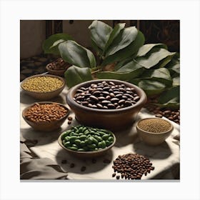 Coffee Beans 284 Canvas Print