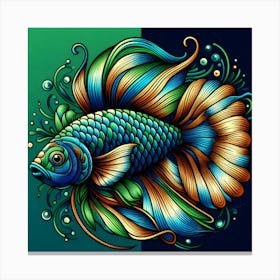 Betta Fish Canvas Print