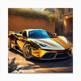 Gold Car 4 Canvas Print