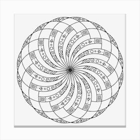 Spiral Mandala 08 Canvas Print