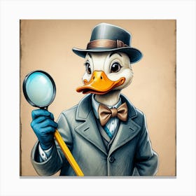 Detective Duck 22 Canvas Print