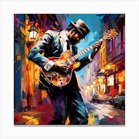 Jazz Musician 98 Canvas Print