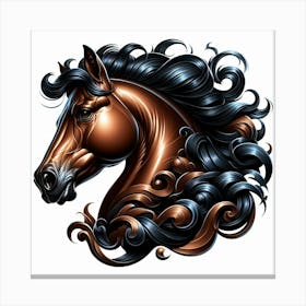 Creative Horse Beauty Illustration Nr 87 Canvas Print