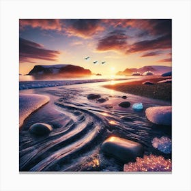 Artic Sunset 3 Canvas Print