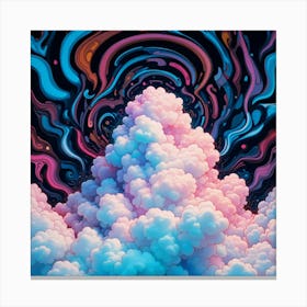 Psychedelic Clouds 2 Canvas Print