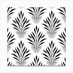 Black And White Seamless Pattern Canvas Print