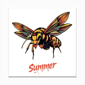 Bee Summer Canvas Print