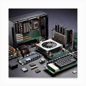 Computer Components 2 Canvas Print