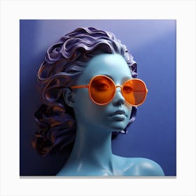 Woman In Sunglasses 2 Canvas Print