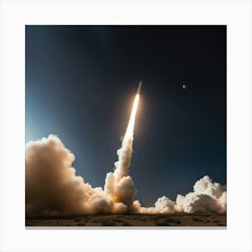 Nasa Rocket Launch Canvas Print