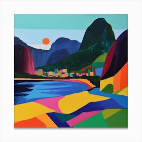 Abstract Travel Collection Rio De Janeiro Brazil 2 Canvas Print